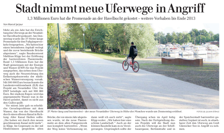 Artikel in der MAZ.
