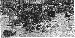 Pressefoto des Wasserspielplatzes in Marzahn